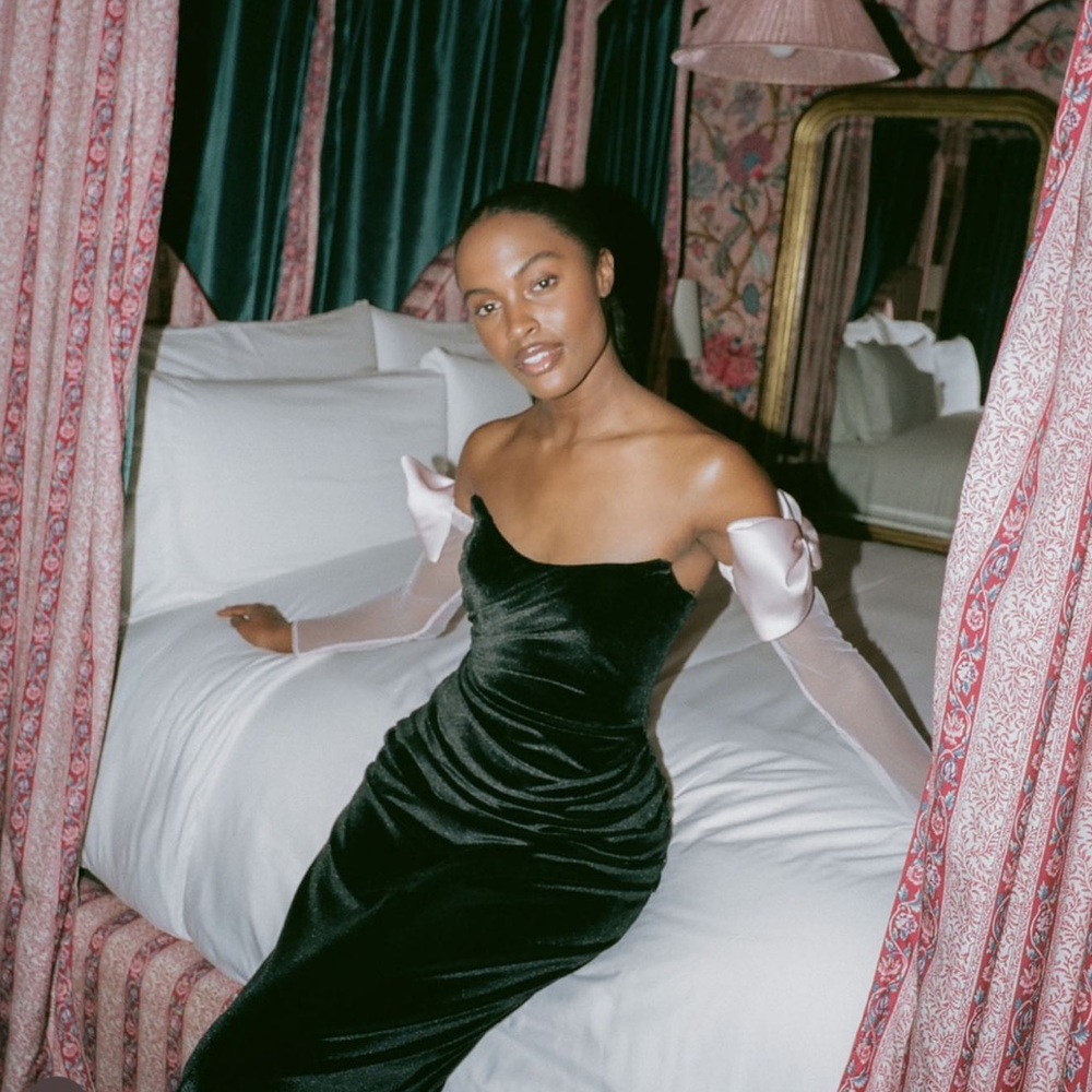 The Bar Oliver Gown in Black // SZ 0 - never worn